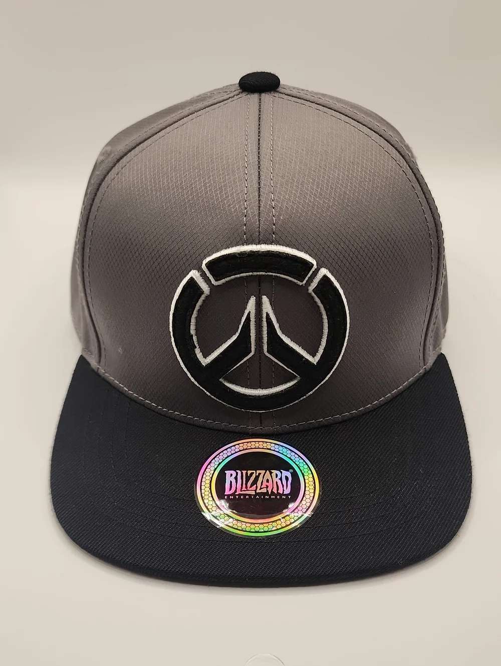 Gray and Black Logo Snapback Hat